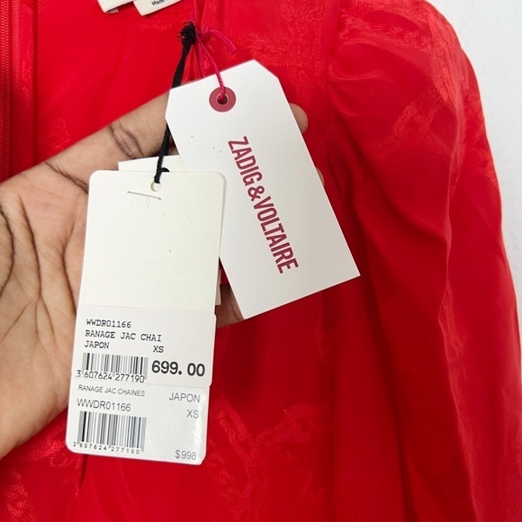 ZADIG & VOLTAIRE Ranage Jac Chain Dress - Orange - Picture 9 of 9